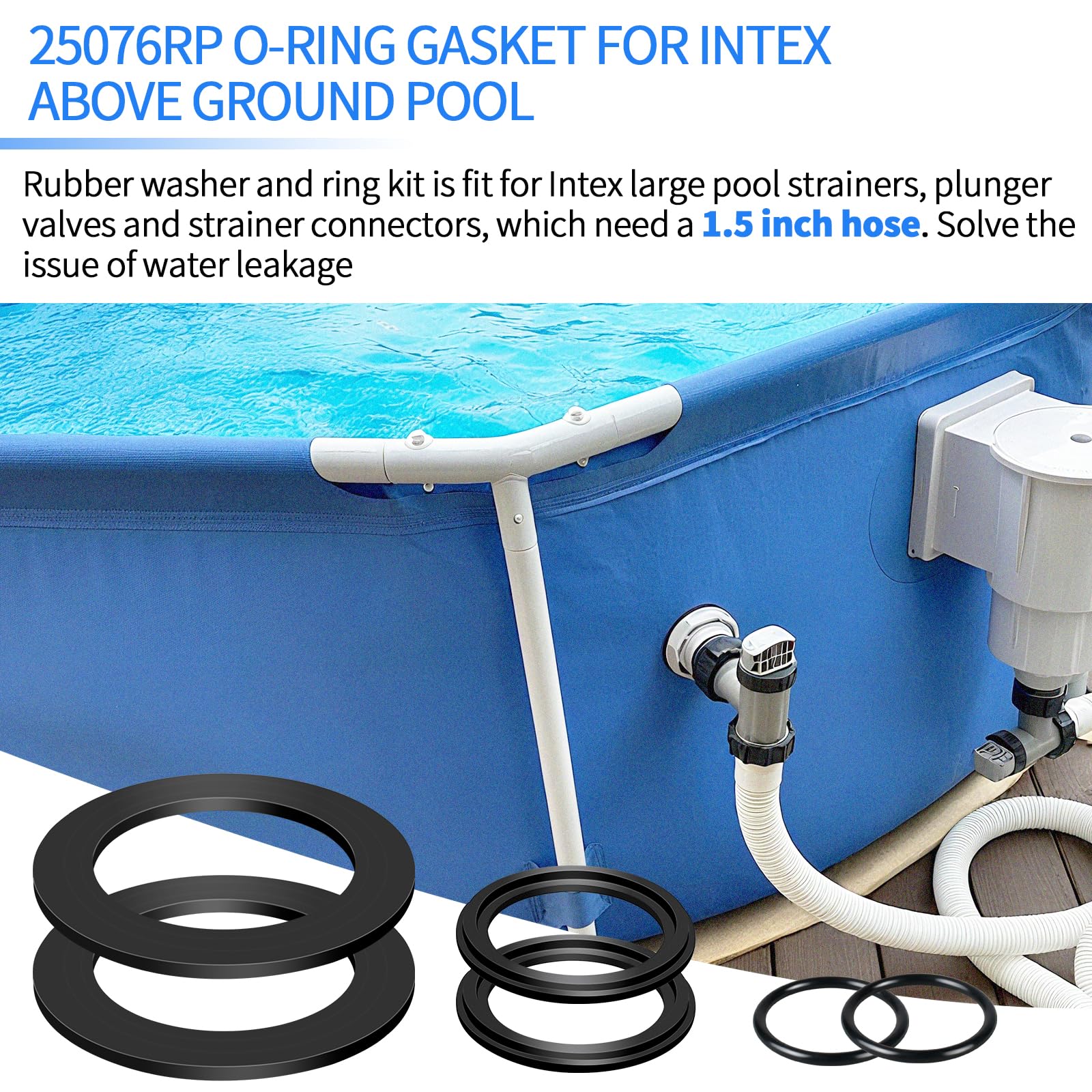 Pulems 25076RP plunger valve seal compatible with Intex pool parts