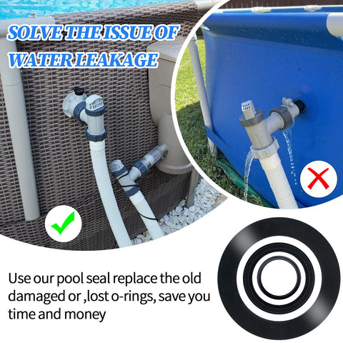 Pulems 25076RP durable rubber ring kit for long-lasting pool seals