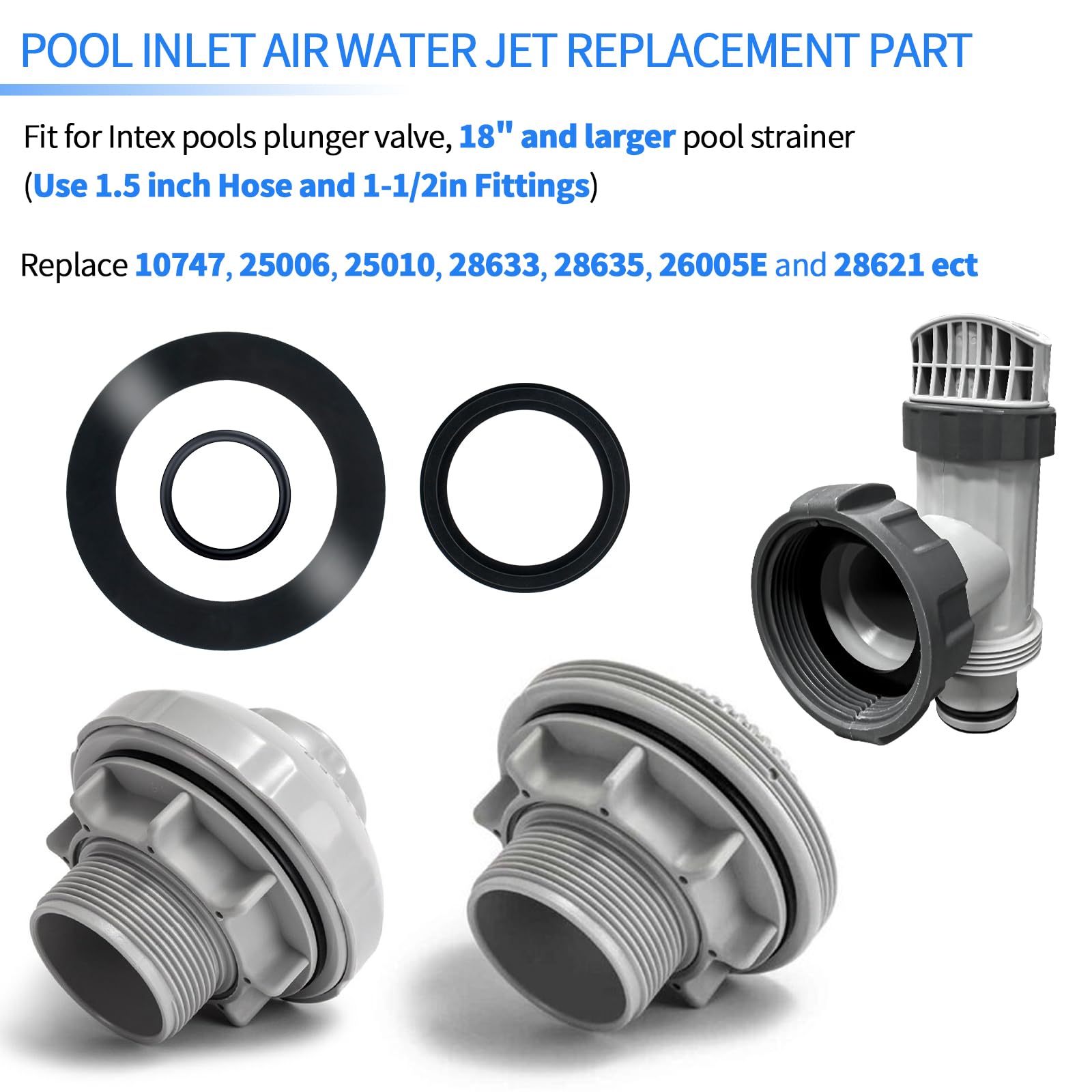 Pulems 25076RP step washers for plunger valves and 1.5-inch fittings