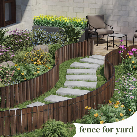PULIJIAJU decorative garden edging kit to define flower beds neatly