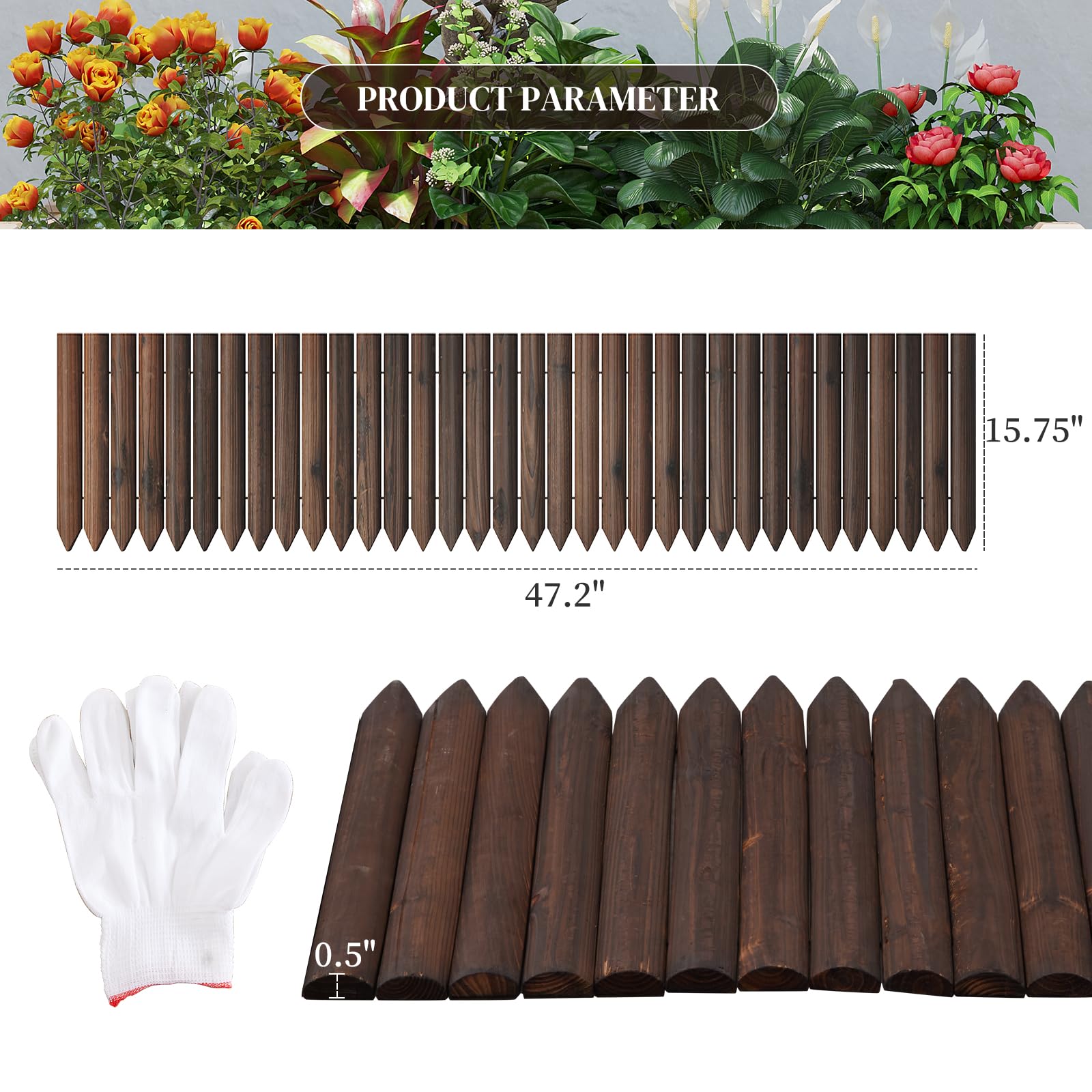 PULIJIAJU landscape edging with flexible design for custom garden shapes