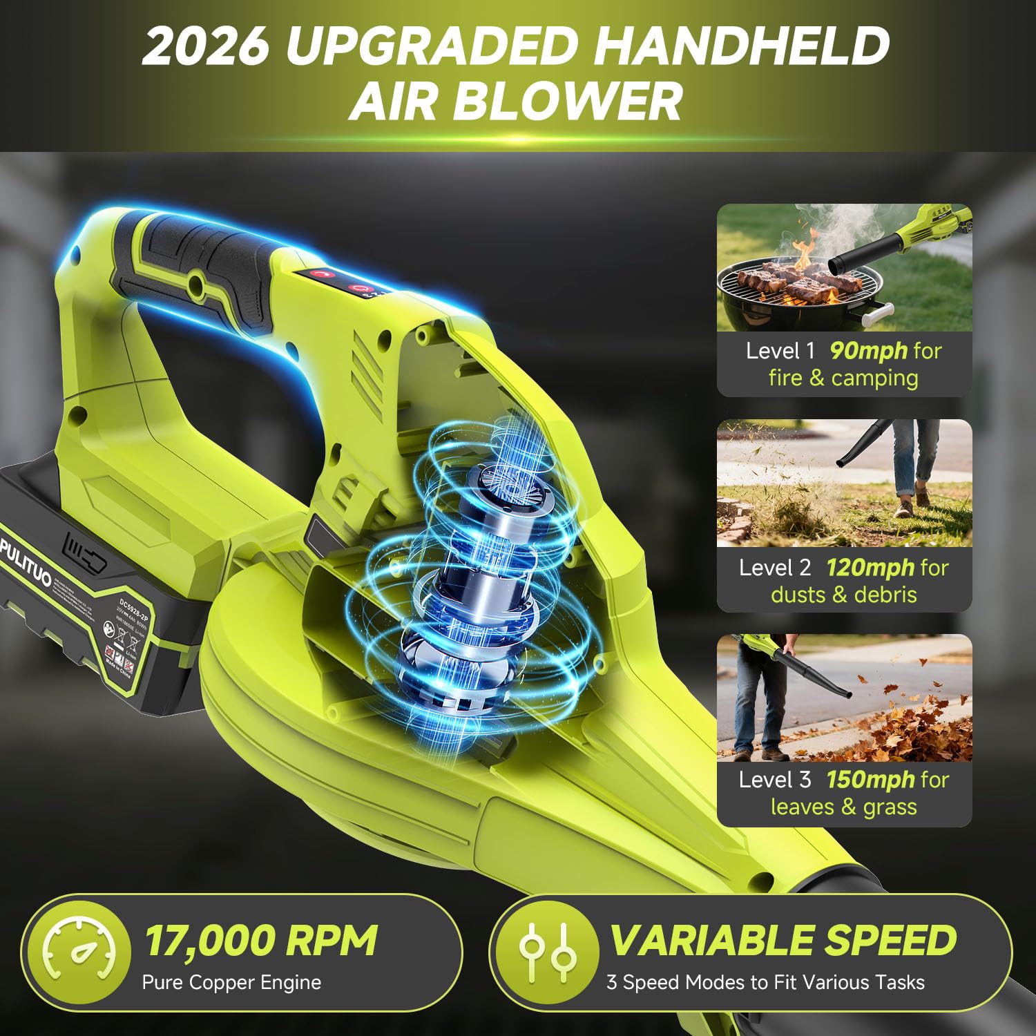 Pulituo ergonomic, lightweight grip reduces fatigue during extended use.