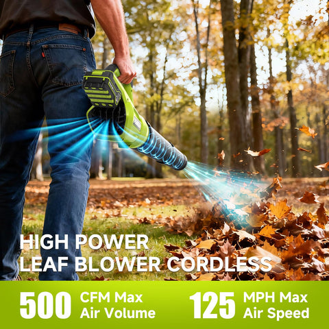 PULITUO cordless blower with ergonomic rubber grip for comfortable one-handed use