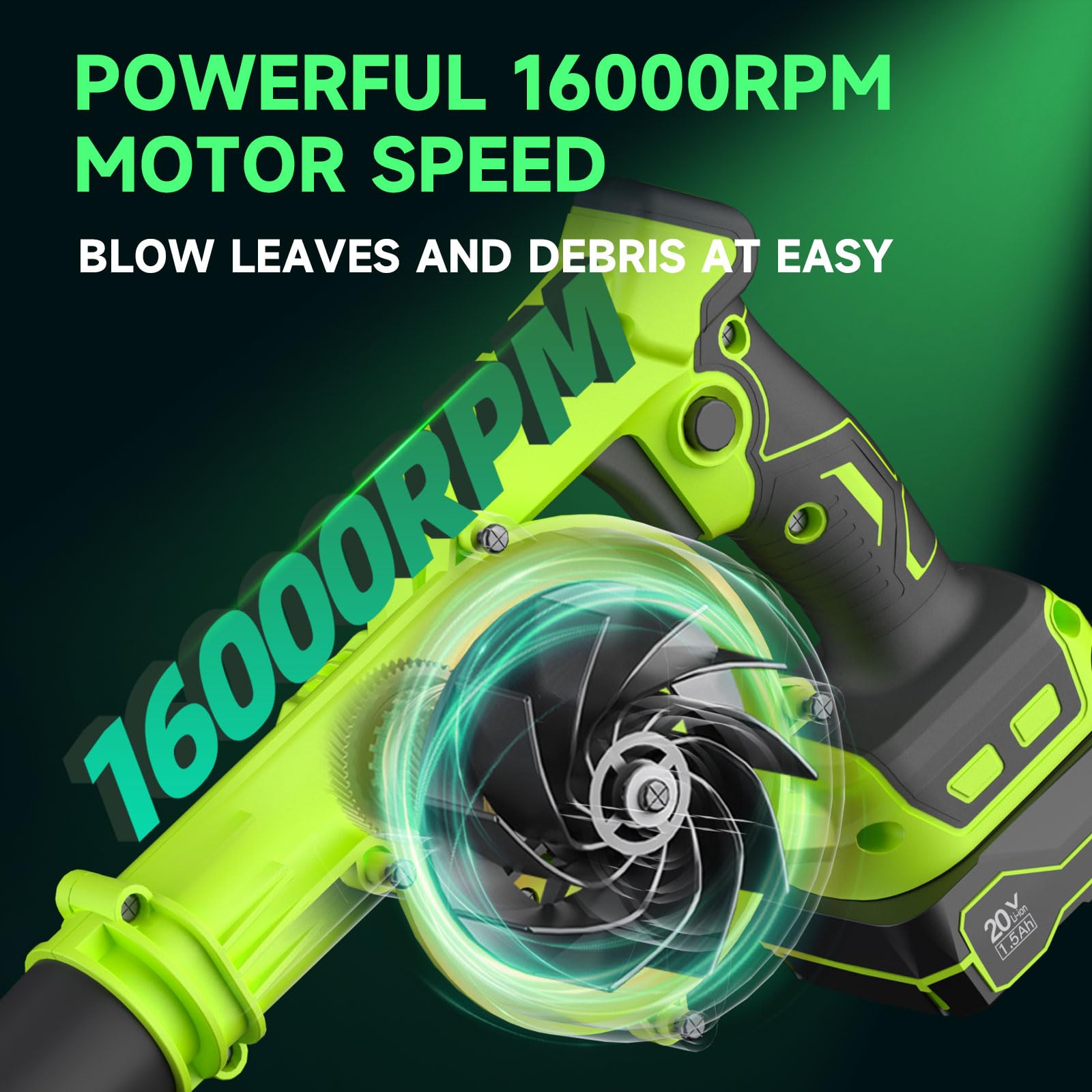 Pulituo lightweight leaf blower design enables comfortable one-handed use.