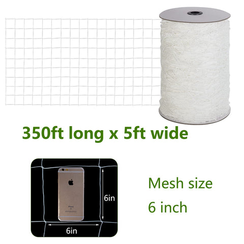 PullyBuy 5x350 ft garden netting designed for climbing crops