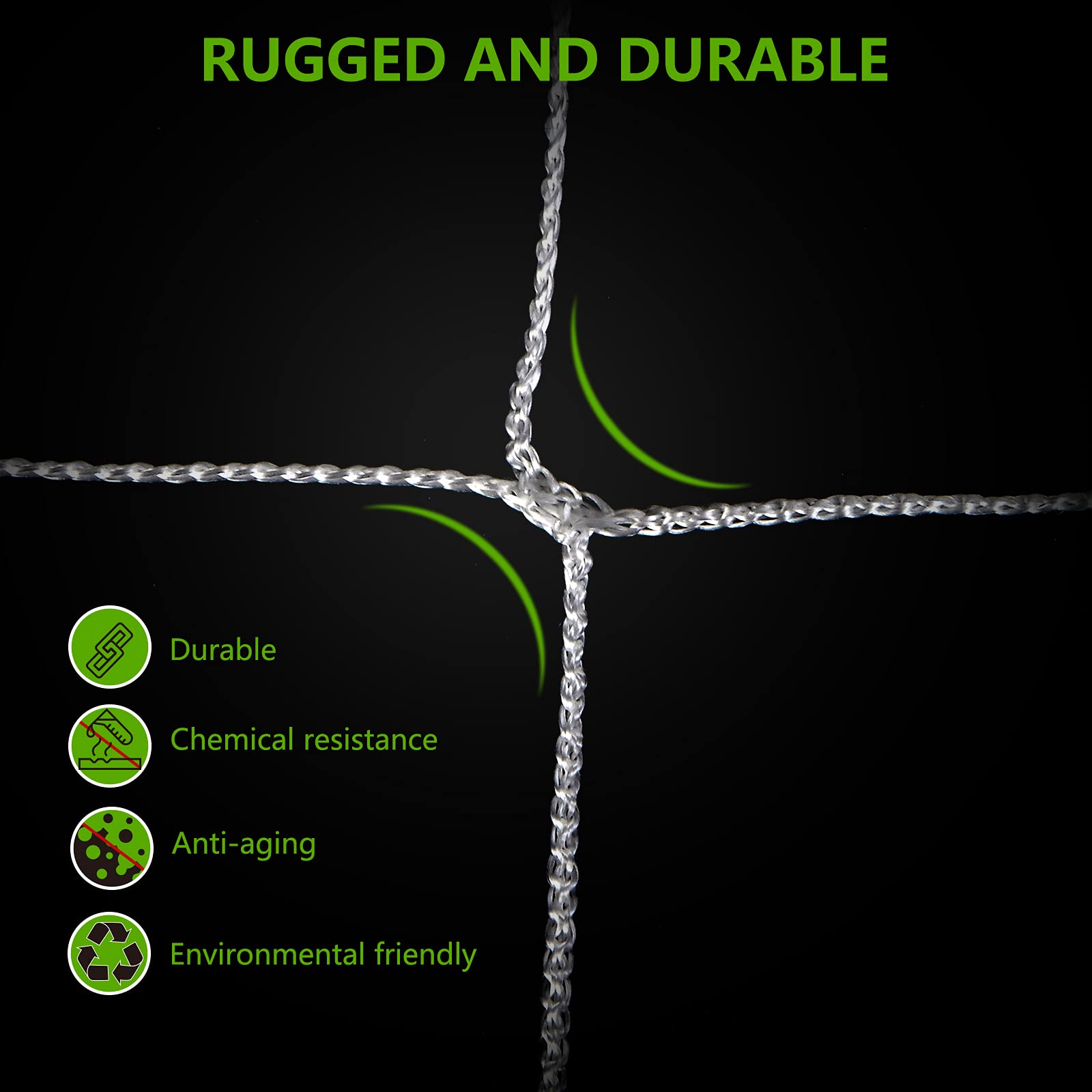 PullyBuy 6-inch mesh nylon netting enabling airflow in greenhouse