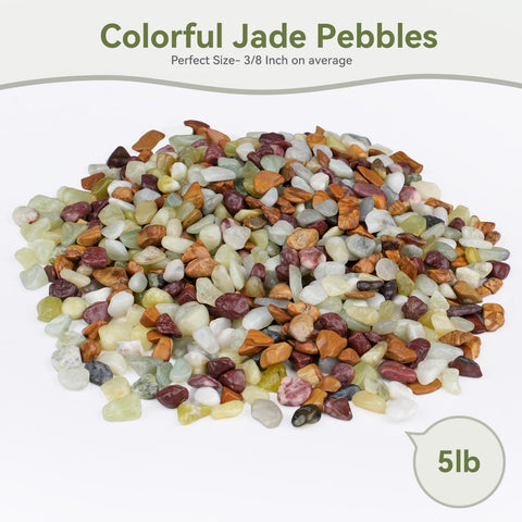 Pulovin pebbles close up showing glossy finish for vibrant succulent arrangements