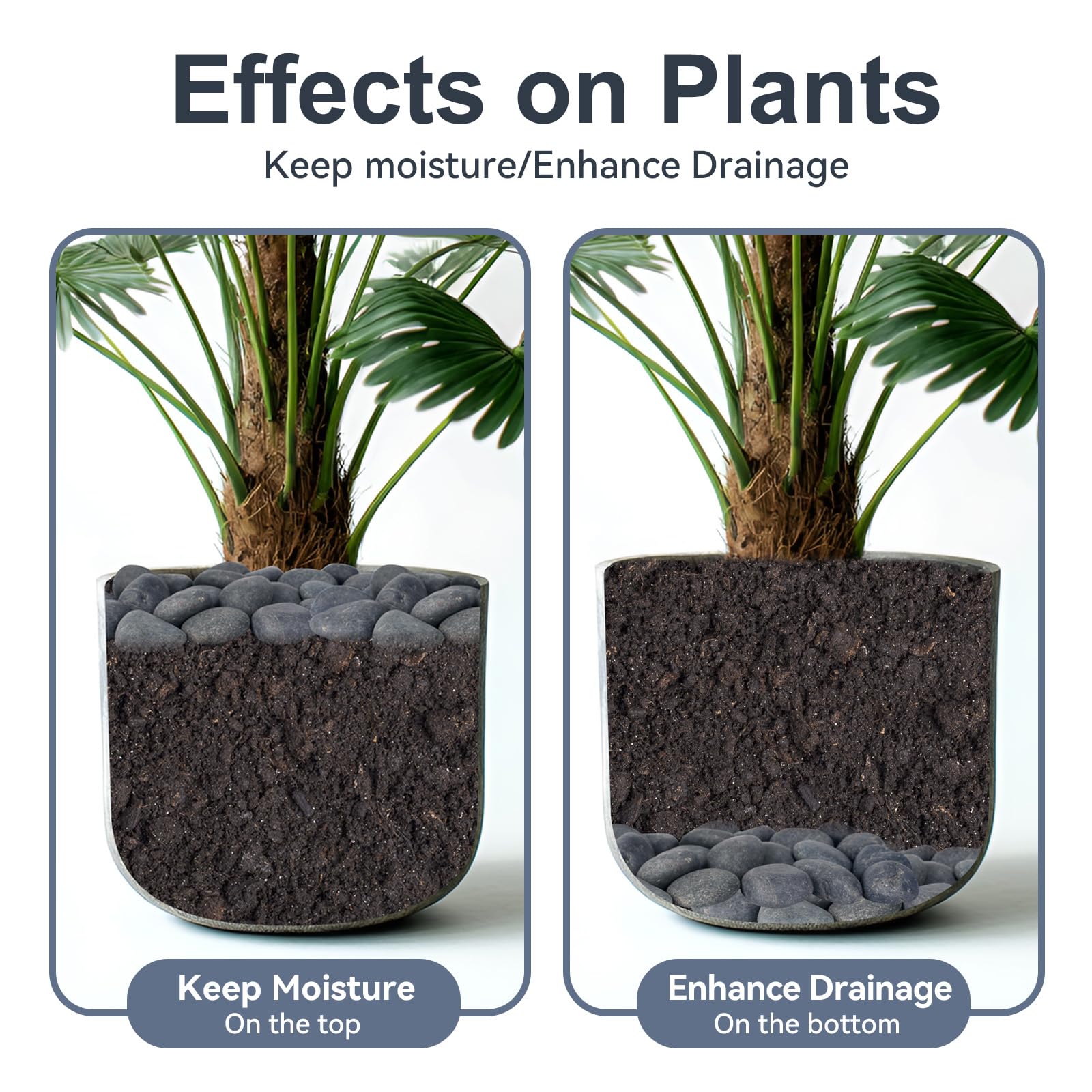 Pulovin aquarium stones with smooth surfaces safe for tanks