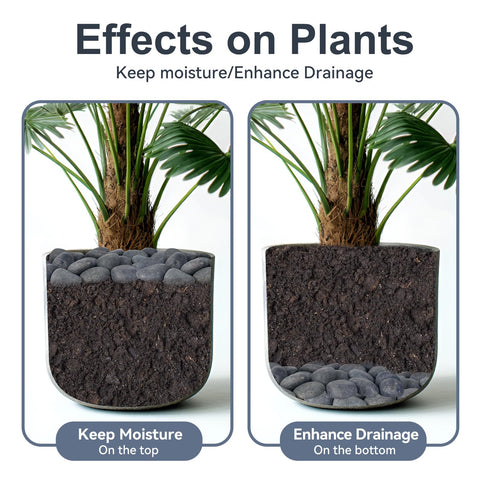 Pulovin aquarium stones with smooth surfaces safe for tanks