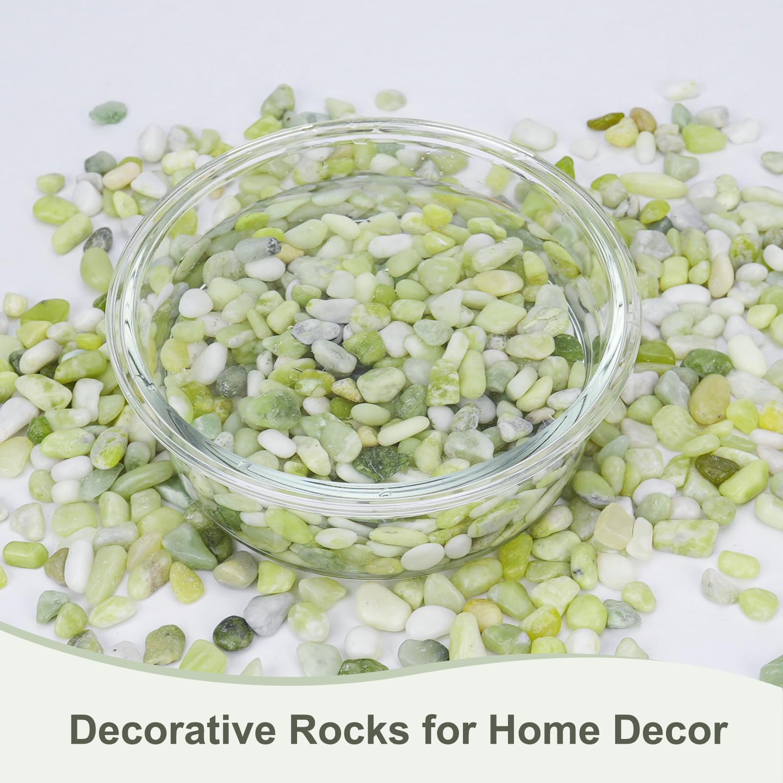 Pulovin Jade Pebbles: drainage layer to protect soil in pots.