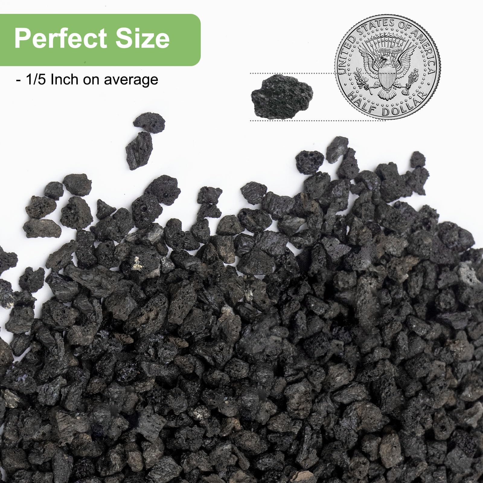Pulovin lava rocks 1/5-inch cactus gravel for porosity and aesthetics