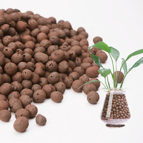 Pulovin LECA pebbles bag with 4-16mm size for drainage and aeration.