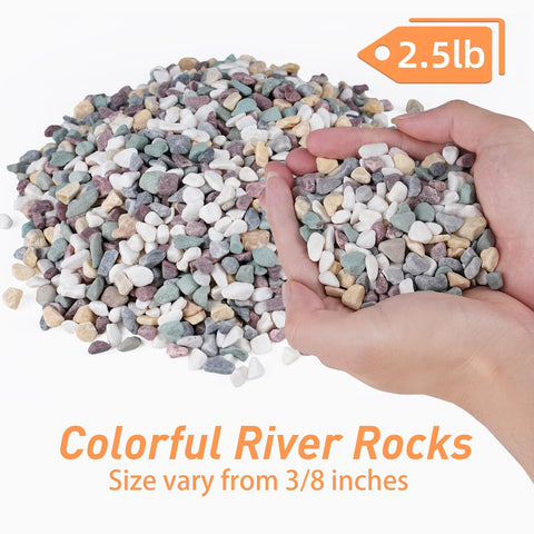 Pulovin pea gravel for plant drainage rocks improve soil health and decor.