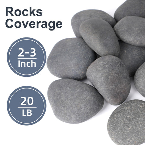 Pulovin natural river stones unpolished no dyes ideal for toxin-free décor