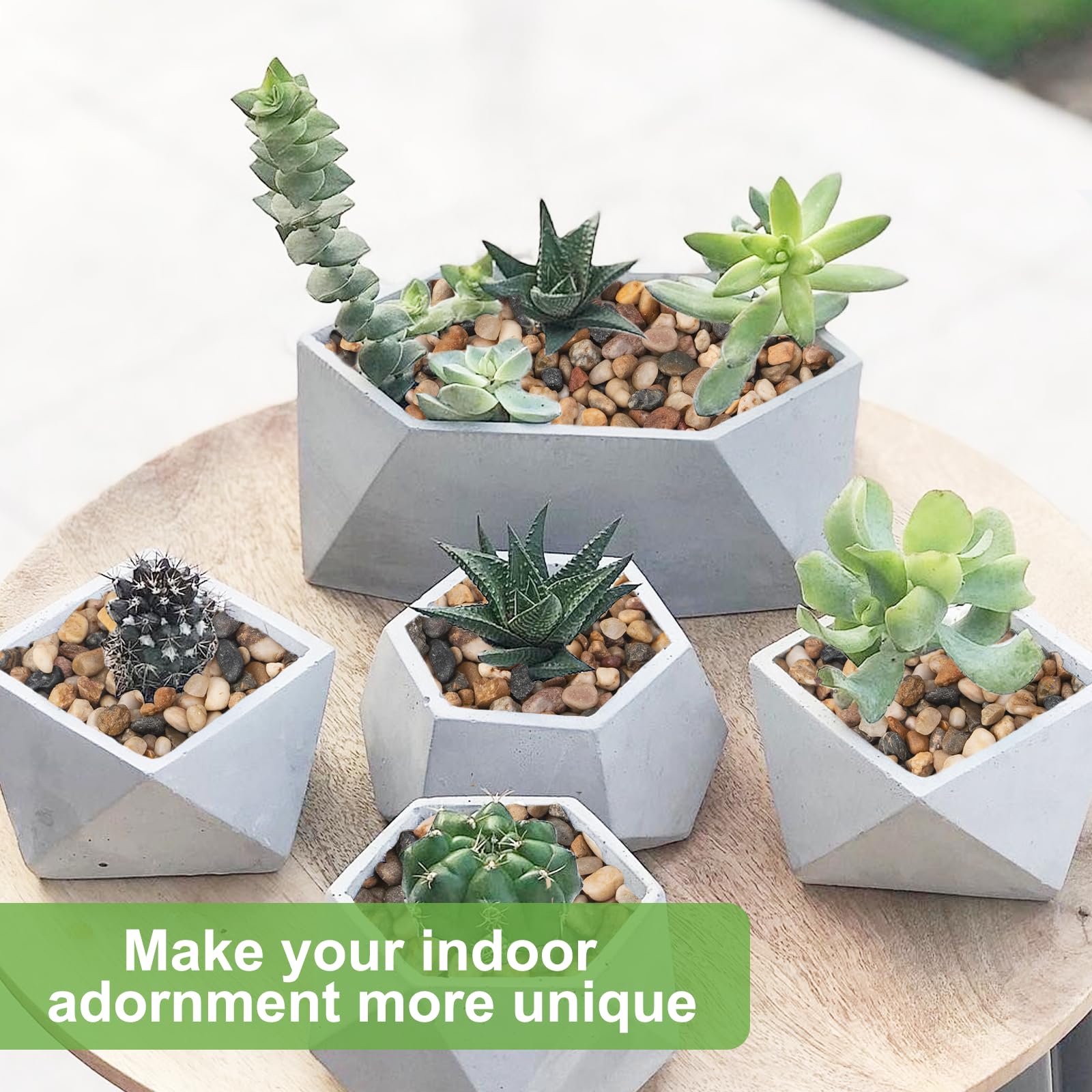 Pulovin vase gravel elevates centerpieces with decorative texture and soil protection