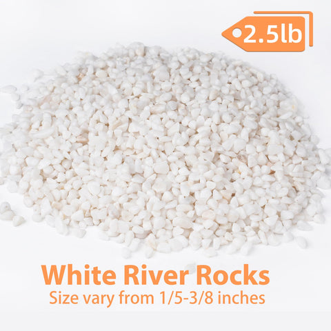 Pulovin white aquarium gravel 1-5-inch close-up for aquarium decor and natural backdrop.