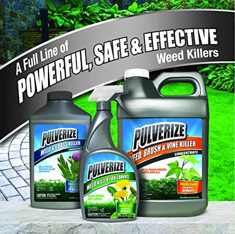 Pulverize Messina spot-treatment on stubborn weed cluster