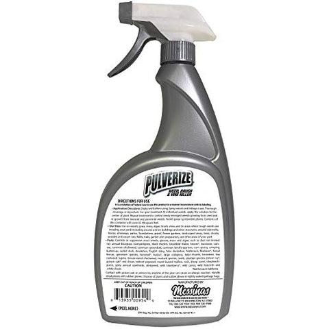 Pulverize Messina applying weed killer to brush and vines