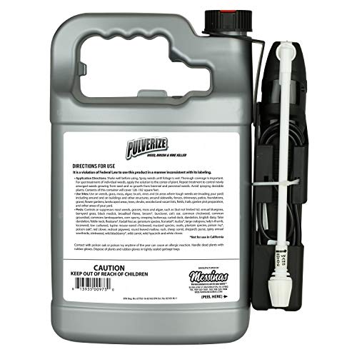 Pulverize PWBV spray-on application demonstrates fast weed kill action.