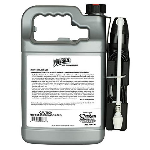 Pulverize PWBV spray-on application demonstrates fast weed kill action.