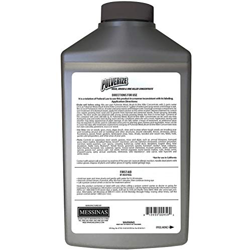 Pulverize application shows thorough coverage on yard weeds.
