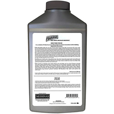 Pulverize application shows thorough coverage on yard weeds.