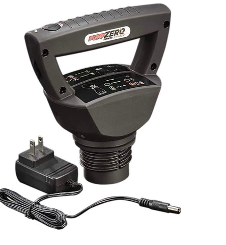 Pump Zero Technology pump head and charger for efficient lawn care