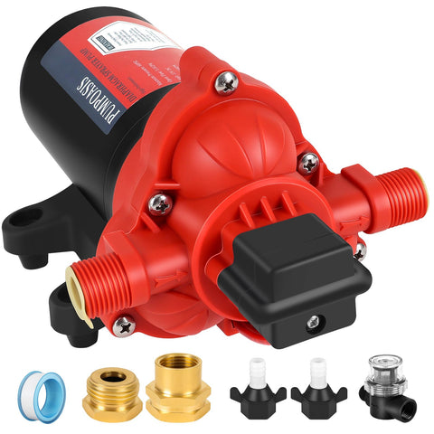 Pumpoasis 12V Sprayer Pump exterior view shows rugged durability for field spraying