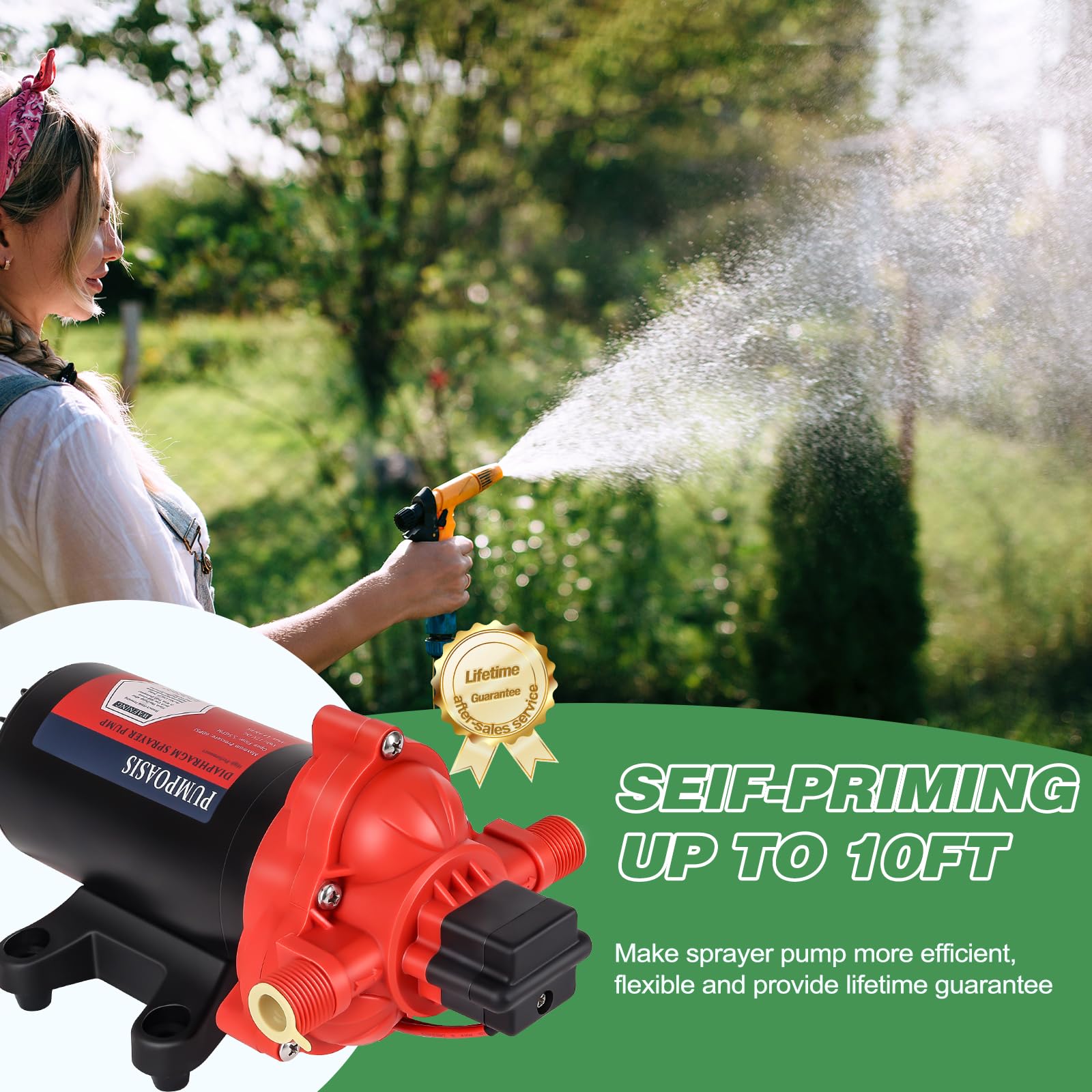 Pumpoasis chemical-resistant diaphragm for tough liquids.