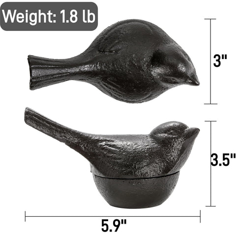 Pumtus bird hide-a-key holder front view shows decorative garden storage