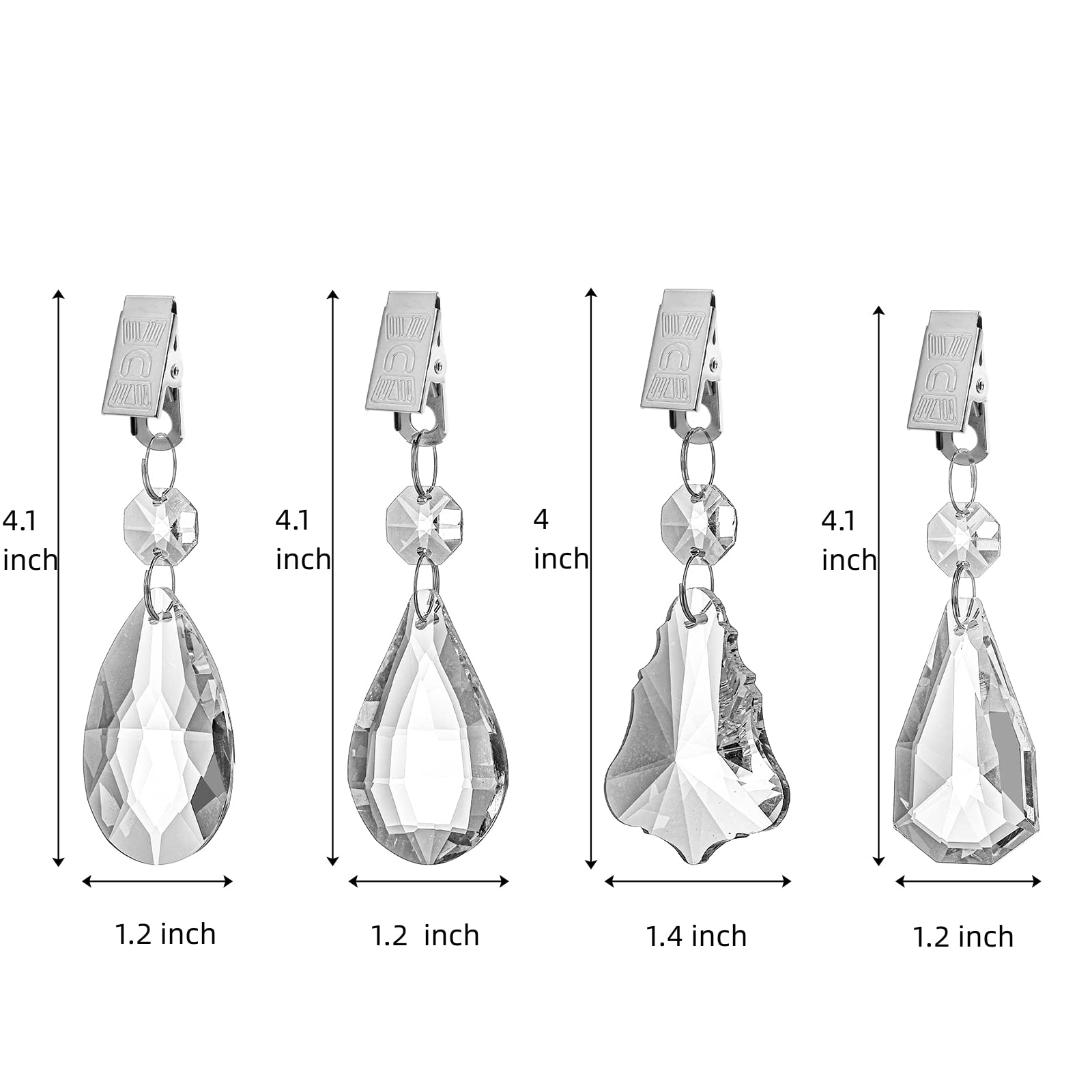 Pumtus crystal teardrop weight adds subtle sparkle to indoor tables.