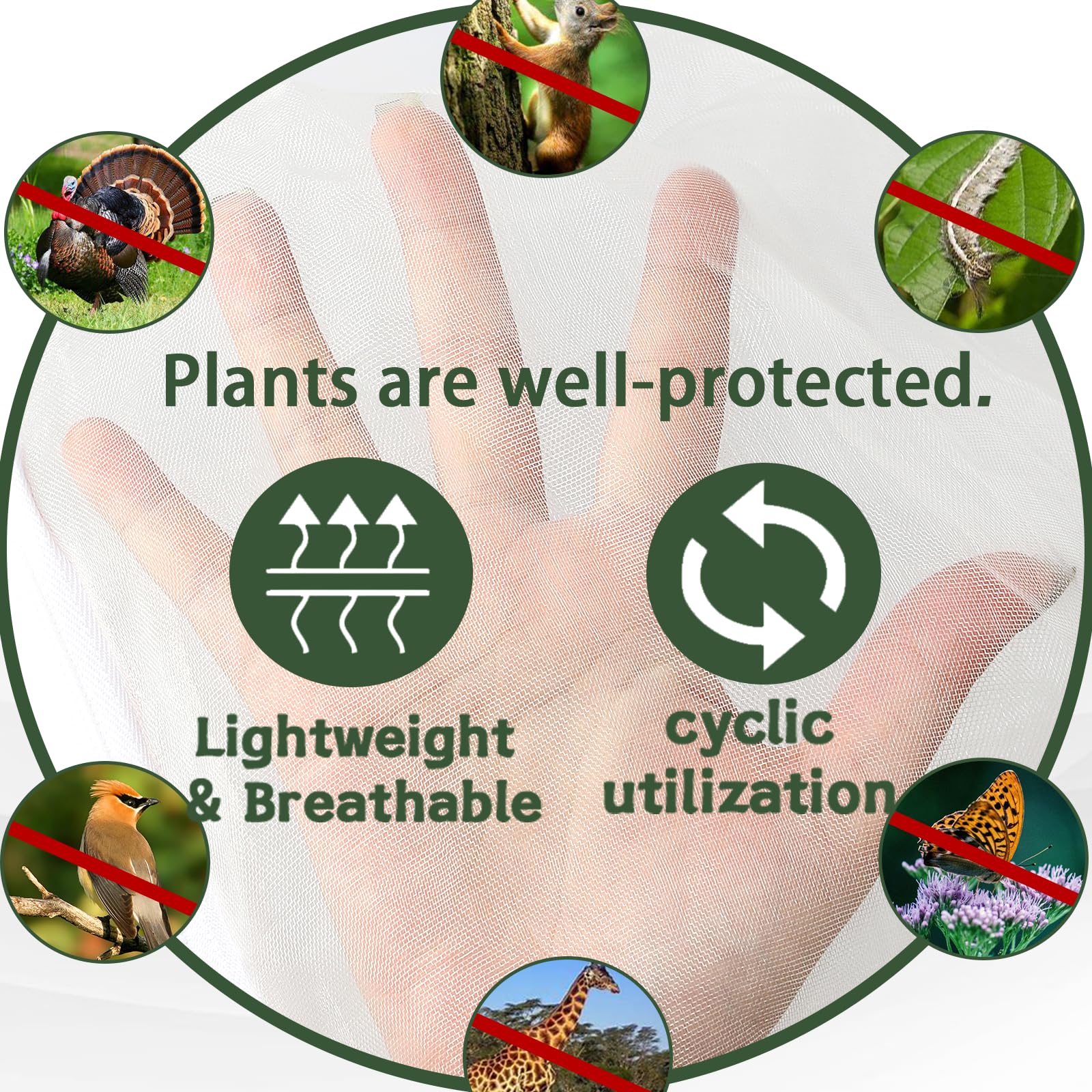 Durable polyethylene material withstands wind and sun season after season