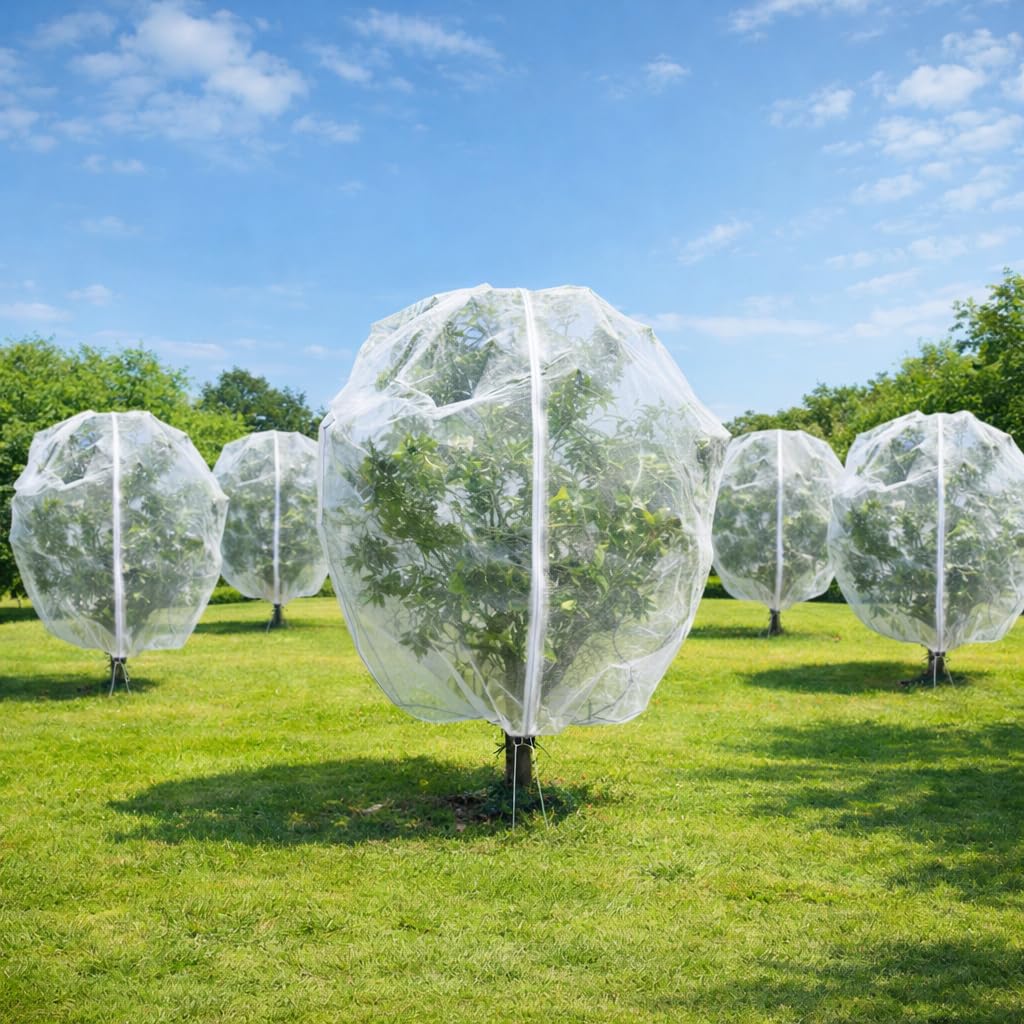Puobao fruit tree netting 10x10ft protects fruit from birds and pests