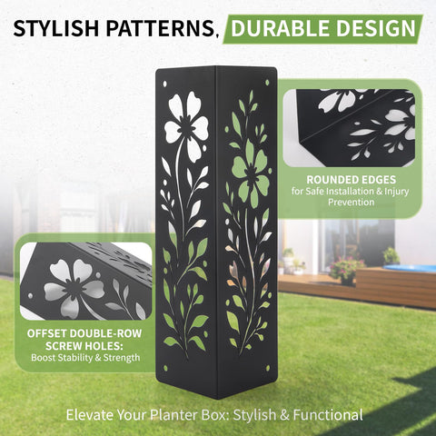 Puobao rust-resistant coating protects garden corners in any season.