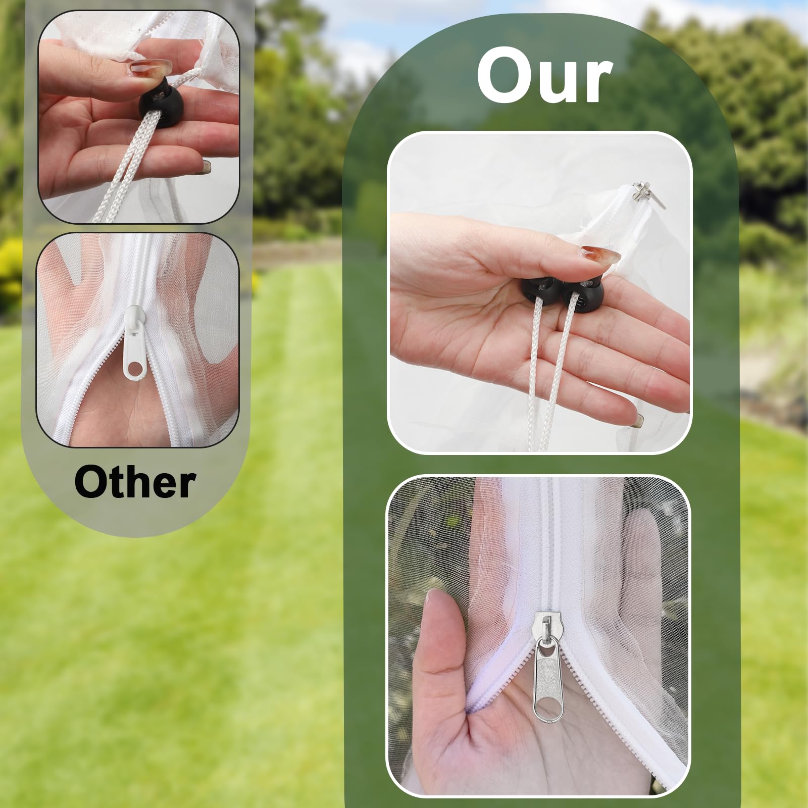 Puobao durable, weather-resistant polyethylene construction withstands outdoor seasonal use.