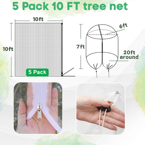 Puobao zipper and drawstring feature enables quick access for harvesting