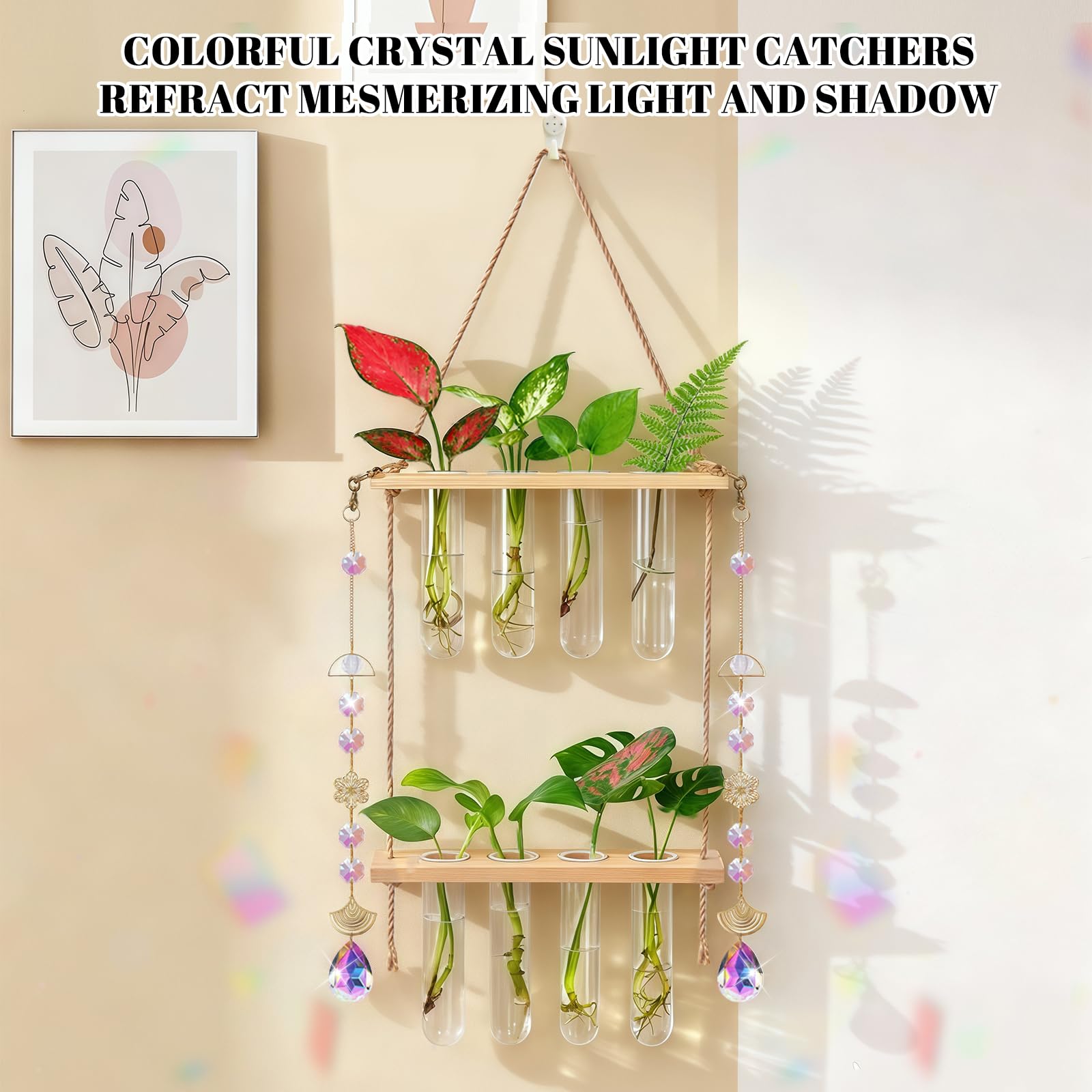 Puoqu two-tier wooden stand complements modern interior decor