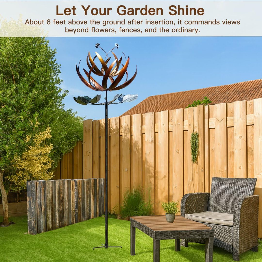 Pure Echo wind spinner makes a striking garden gift