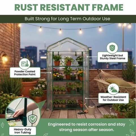 Pure Garden indoor-outdoor portable greenhouse ideal for herbs.