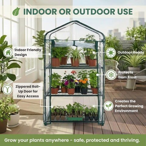 Pure Garden rust-resistant frame supports heavier pots in outdoor use.