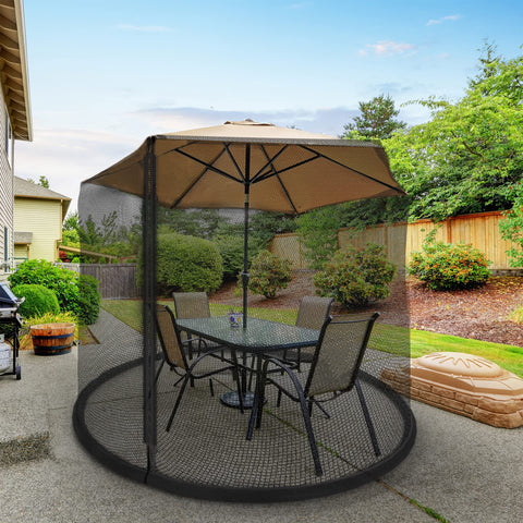Pure Garden black mosquito net blends with outdoor decor while keeping pests out.