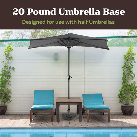 Pure Garden wall-friendly compact design keeps patio space free for seating.