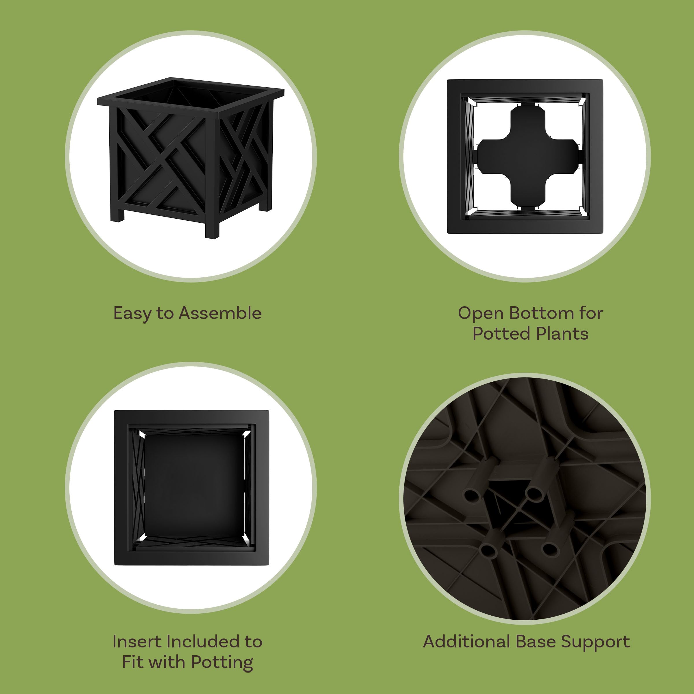 Pure Garden tool-free snap-together planter box enables quick outdoor setup