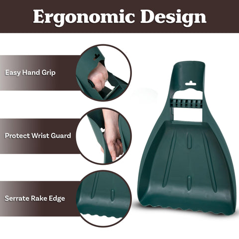 Pure Garden Leaf Scoops Hand Rakes are great for gardening, mulch spreading, and more.