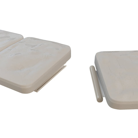 Pure Garden stone-textured front border putty demonstrates eight-foot border.
