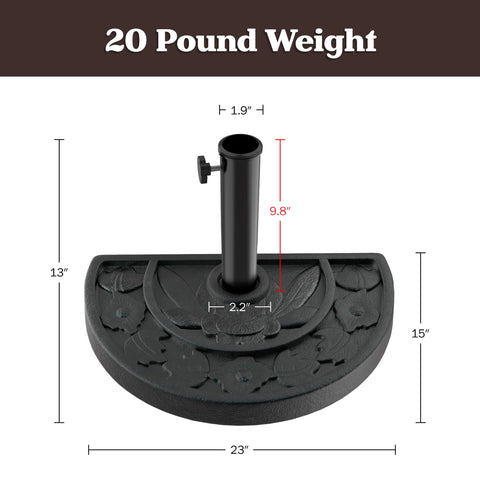 Pure Garden dimensions 19 by 12 by 13 inches for a compact footprint.