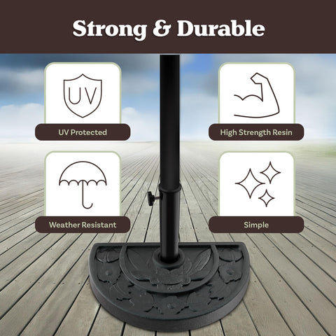 Pure Garden floral-decor base adds subtle elegance to outdoor décor.