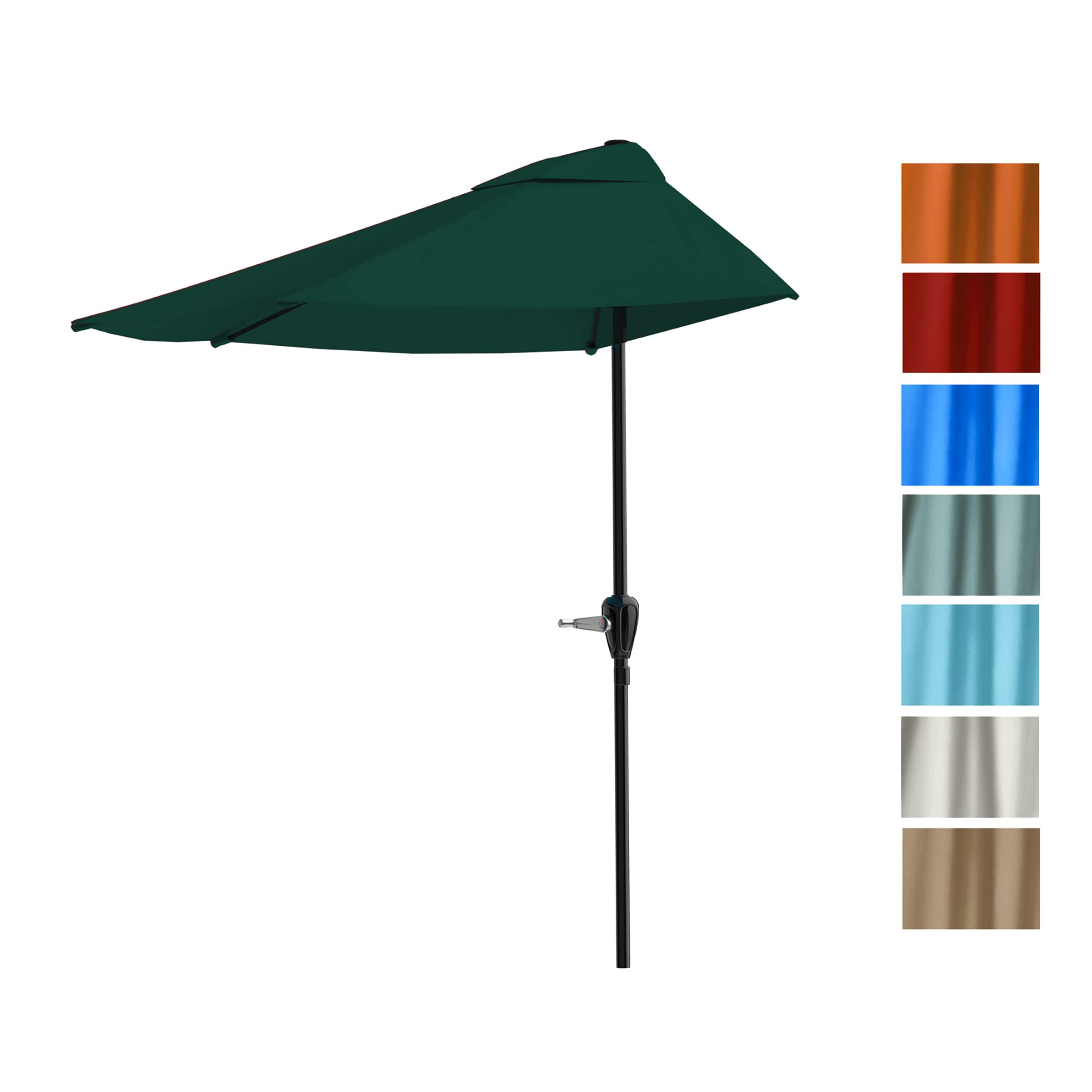 Pure Garden 1.5-inch pole fits standard bases for table or base mounting.