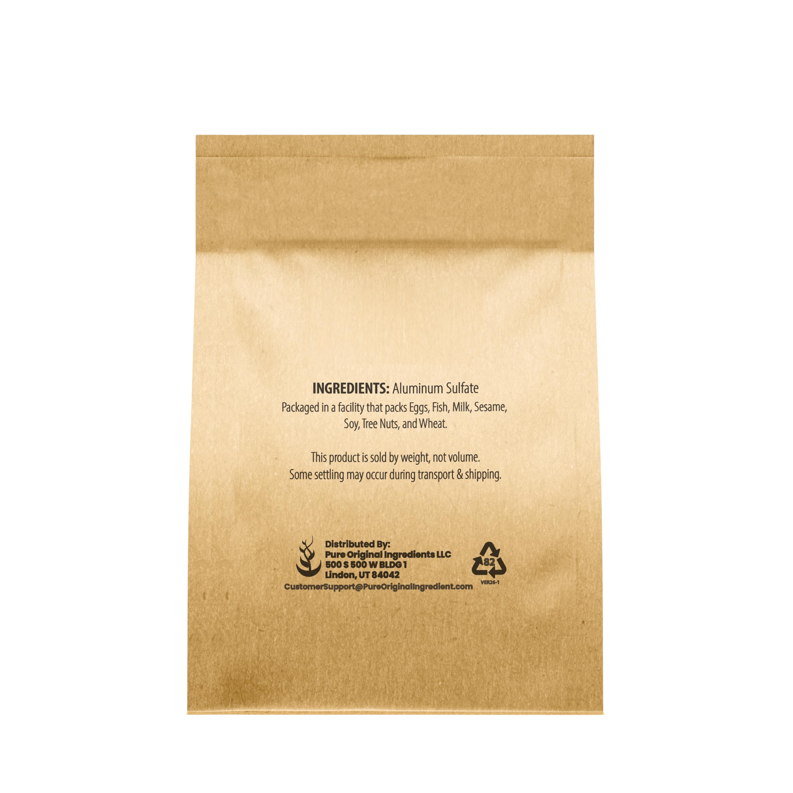 Pure Original Ingredients aluminum sulfate used in fabric dyeing to set colors