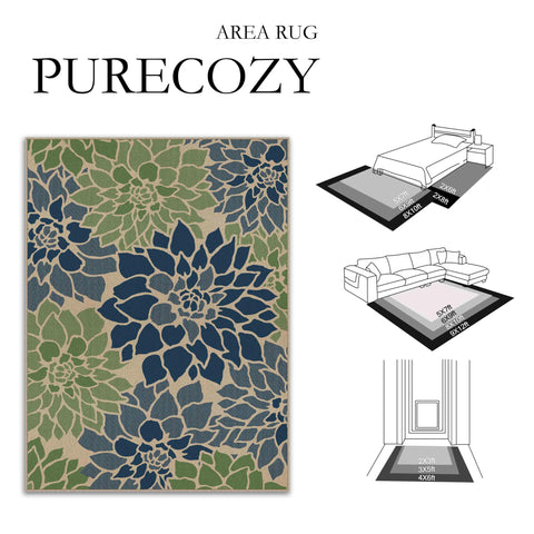 PureCozy 5x7 low-shedding outdoor rug keeps floors clean and tidy